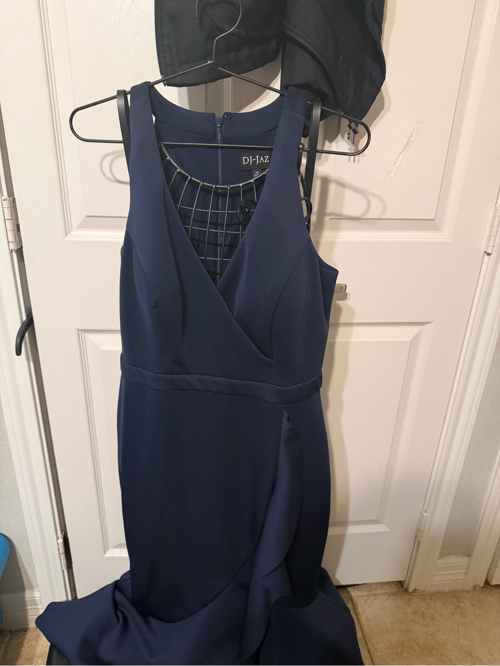 DJ-Jaz Navy V-Neck Maxi Dress